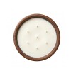 VELA AROMATICA RED C/BASE MADERA 25X5CM Unica