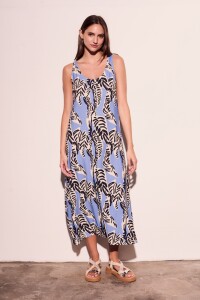 Vestido Print Celeste