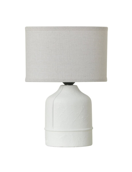 LAMPARA DE MESA CERAMICA 20x11x31CM BLANCO LAMPARA DE MESA CERAMICA 20x11x31CM BLANCO