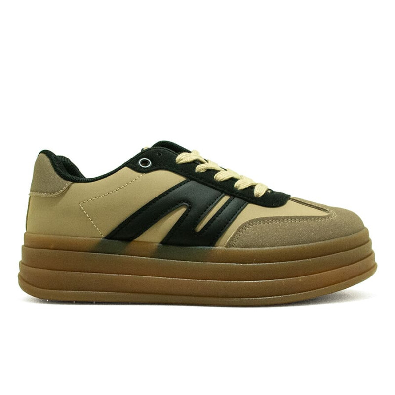 Championes Santa Barbara Lush de Mujer Beige-negro