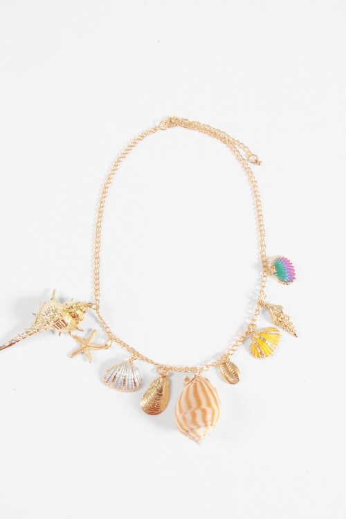 Collar dijes mar dorado