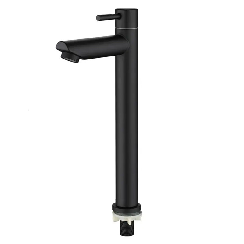 Canilla monocomando alta agua fría NEGRO