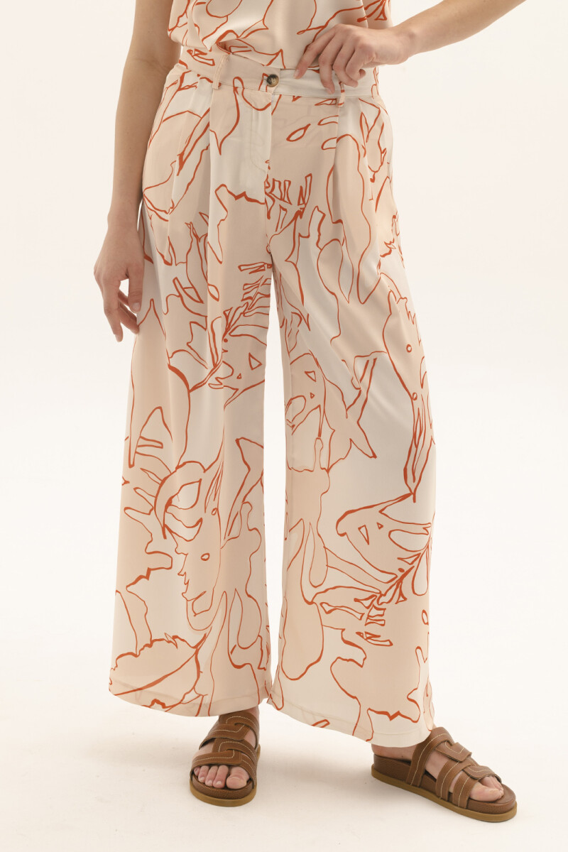 PANTALON PRINT FLOR