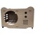 Casa Gatos Cama Cucha Cueva Madera MDF Corrugado Rascador Variante Color Madera Gris