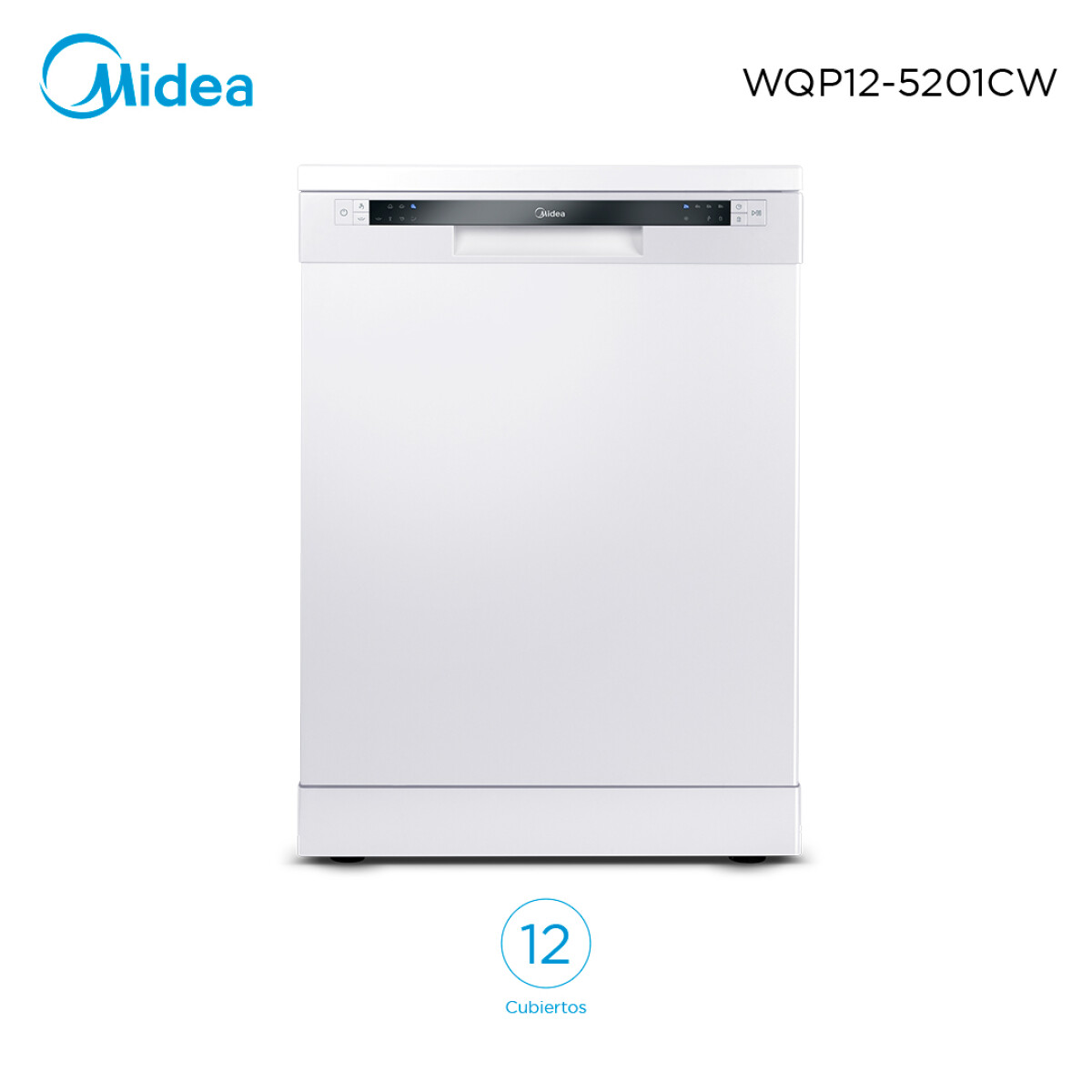 Lavavajillas Blanco 12C Midea WQP125201CW 