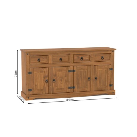 Aparador 4P 4C Línea Naturale Roble