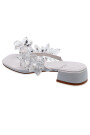 SANDALIA TANZANITE Blanco