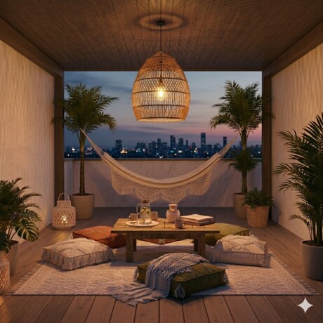 Colgante rattan grande 68cm NATURAL