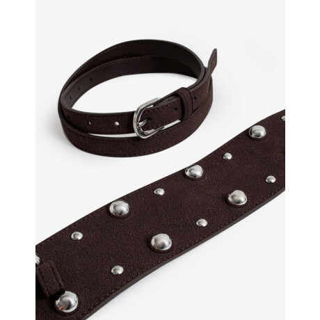 Cinturones y Fajas Marron Chocolate