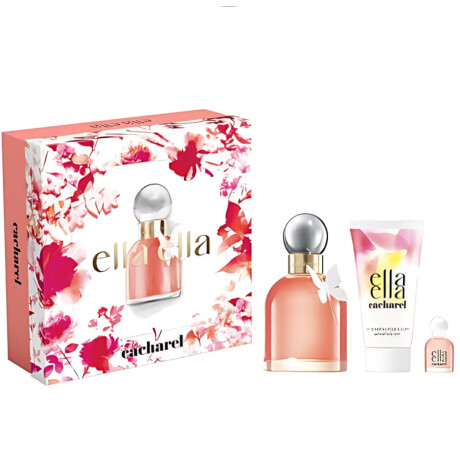 Cofre Cacharel Perfume Ella Ella EDP 100ml + Body Lotion 50ml + Travel Size 5ml Cofre Cacharel Perfume Ella Ella EDP 100ml + Body Lotion 50ml + Travel Size 5ml