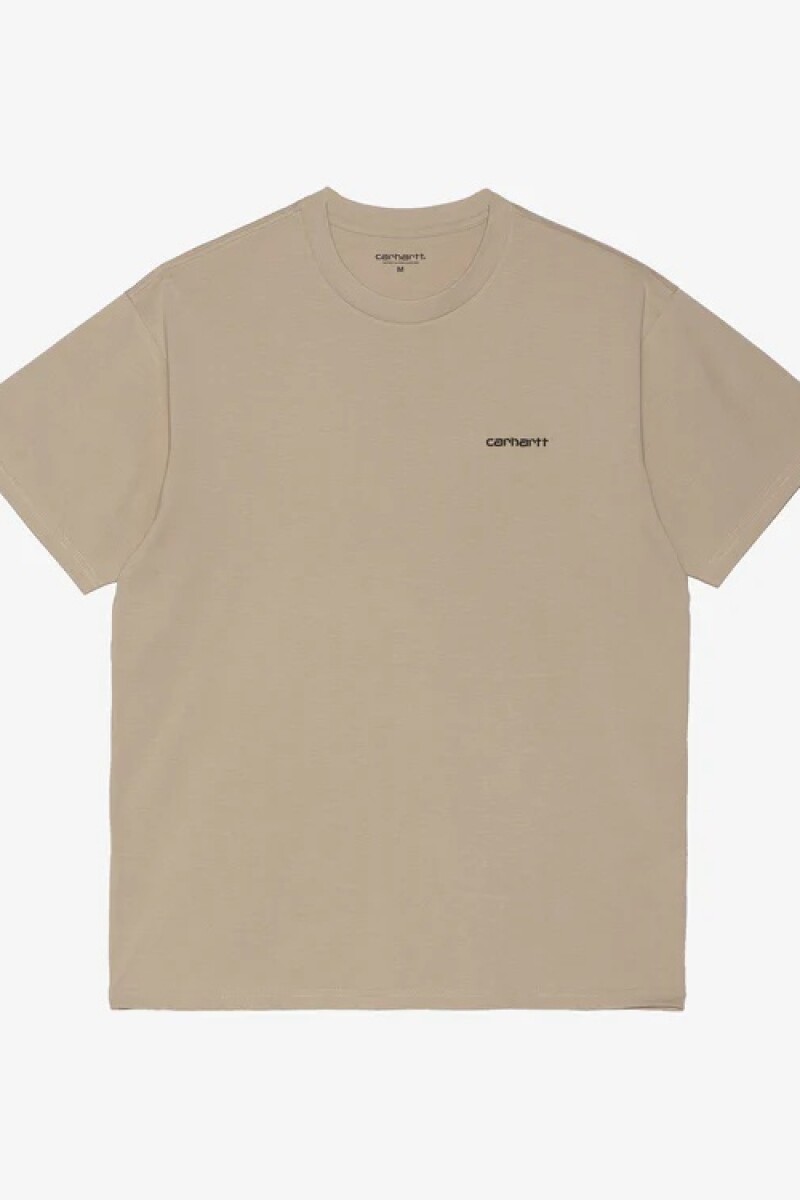 S/S SCRIPT EMBROIDERY T-SHIRT Blanco