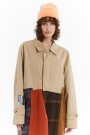 REWORKED TRENCH WITH WOOL PA Beige
