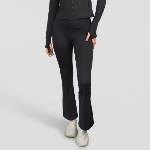 PANT FEM POLY/SPX EVERLAST FLARE BK W7 BLACK