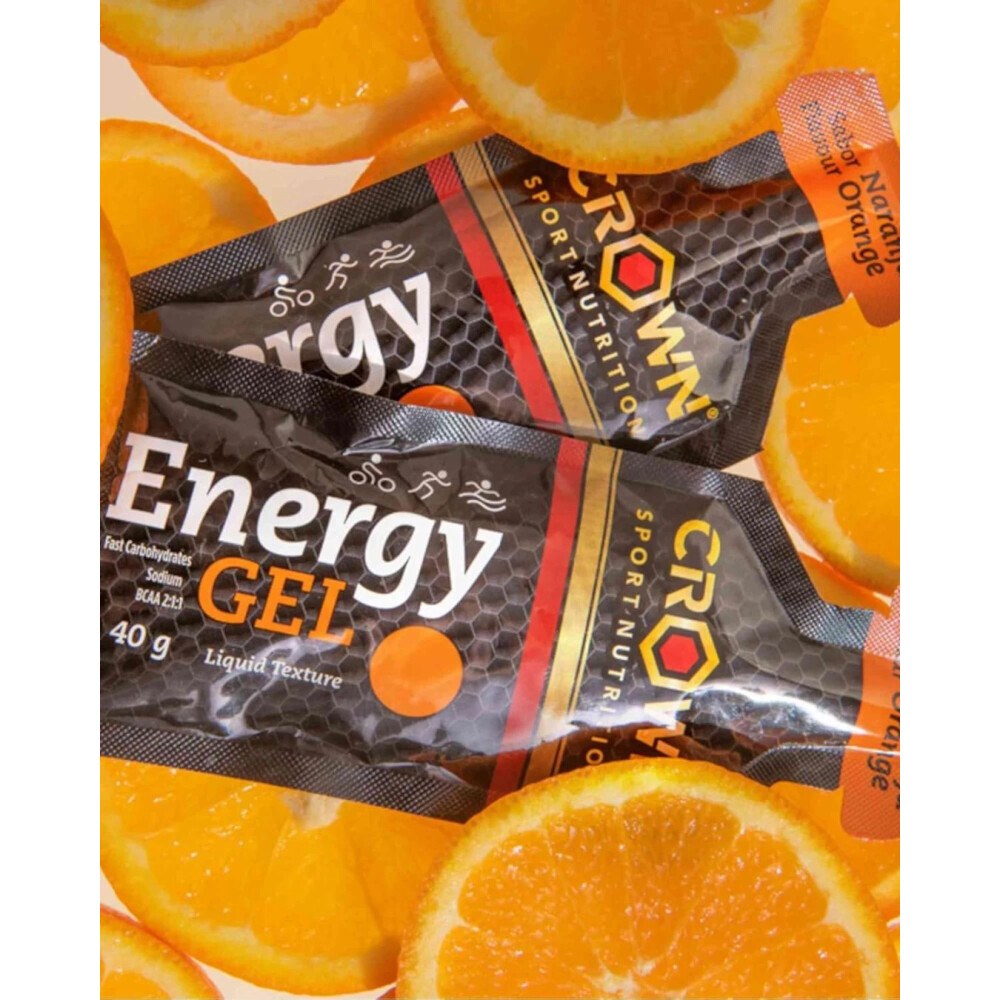 Crown Sport Nutrition Energy Gel Caja 12 Unidades | Gel Energético Naranja Crown Sport Nutrition Energy Gel Caja 12 Unidades | Gel Energético Naranja
