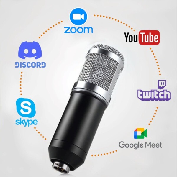 Microfono Condensador Kit Grabación Brazo Articulado Youtuber Gamer Pro Usb Imback Color Plateado Microfono Condensador Kit Grabación Brazo Articulado Youtuber Gamer Pro Usb Imback Color Plateado