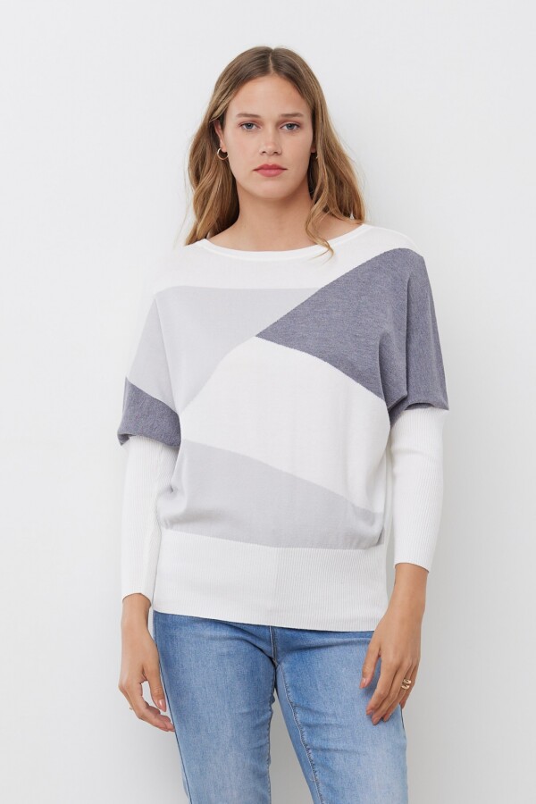 Buzo Colorblock GRIS/MULTI