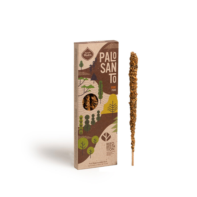 INCIENSO LINEA PALO SANTO CORTO SAGRADA MADRE X4 Palo Santo