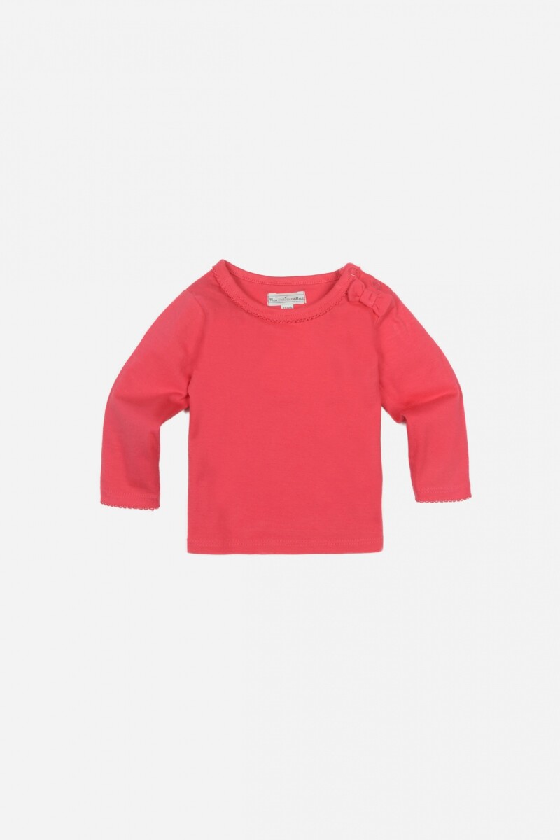 Remeras de bebe con moño ROJO