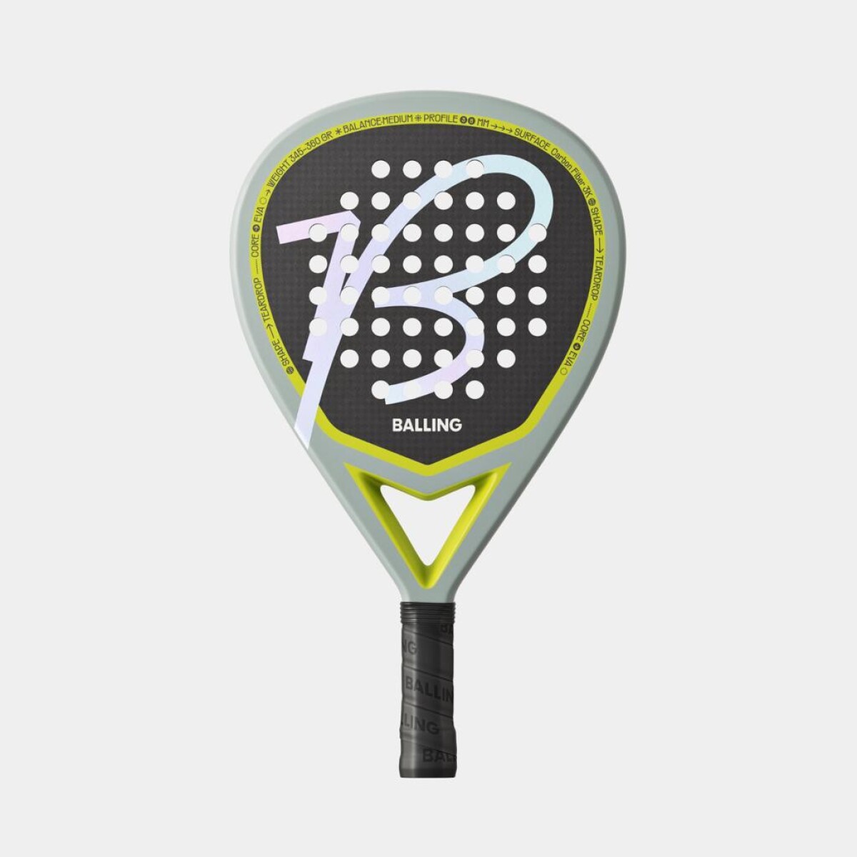 Paleta De Padel De Carbon Balling - Mirage 3K TearDrop 