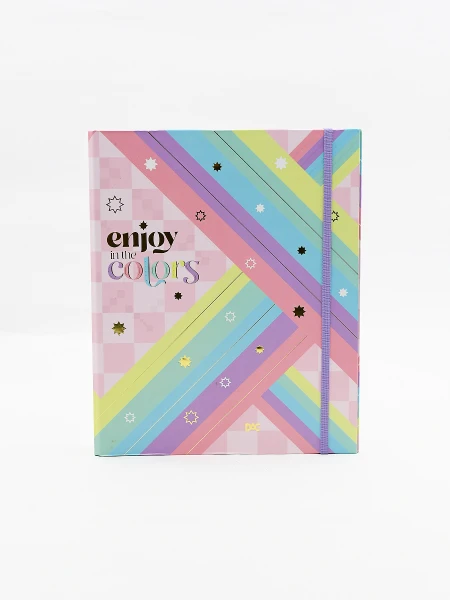 CARPETA CON FOLIOS A4 MULTICOLOR