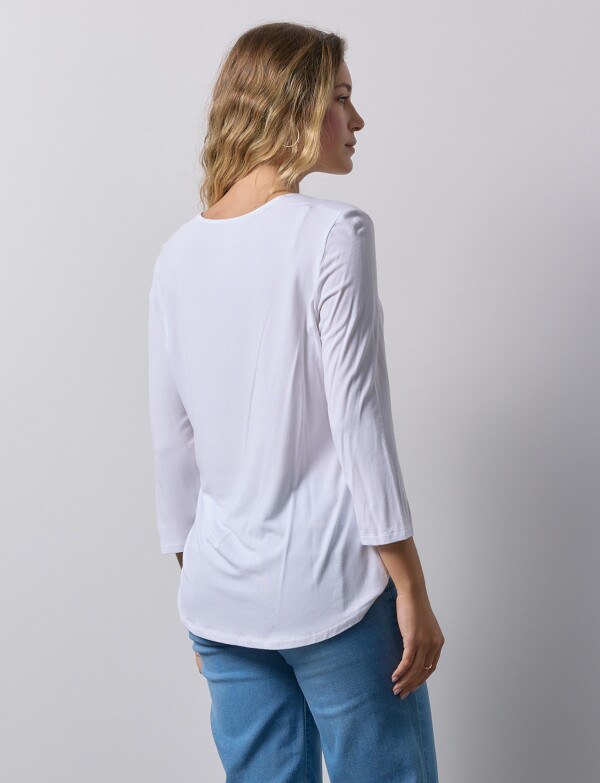 Remera Aros Metal BLANCO