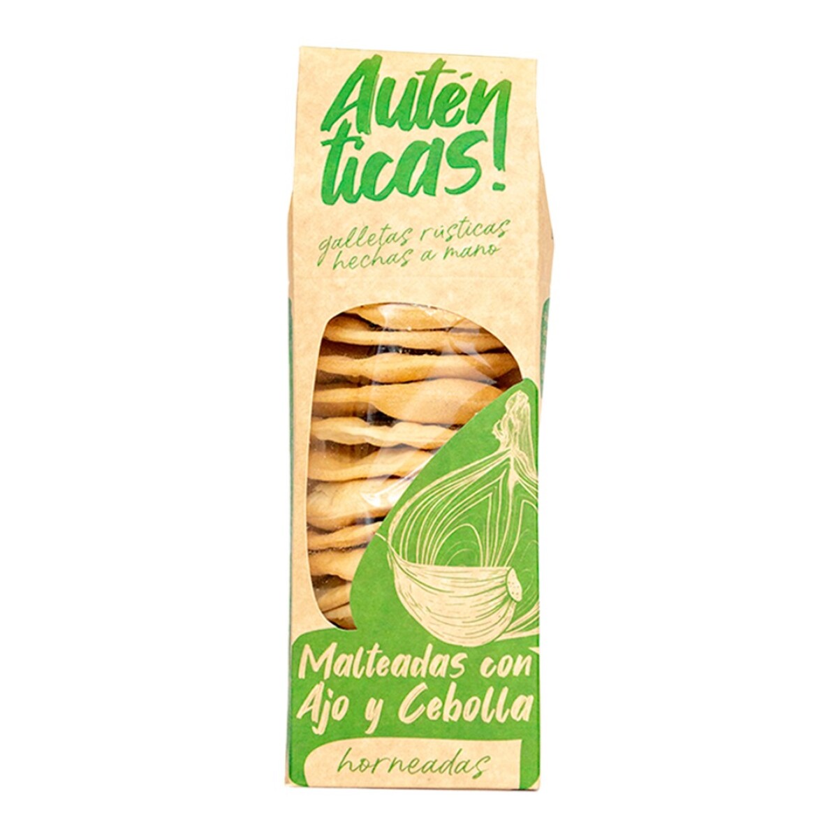 Galletas Malteadas Con Ajo Y Cebolla Autenticas Sin Sal 