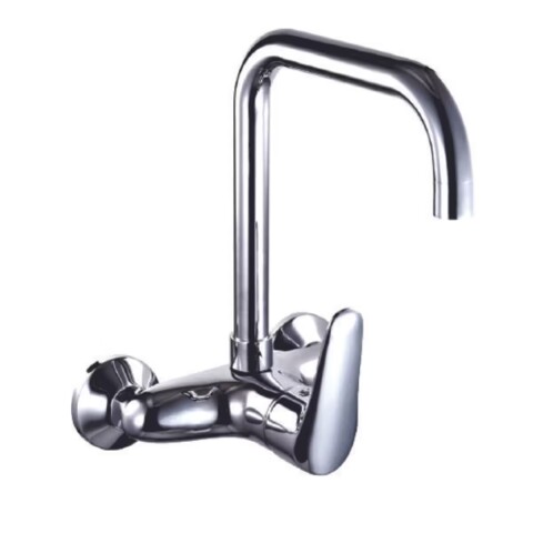 Monocomando cocina pared Balder bronce cromado Monocomando Cocina Pared Balder Bronce Cromado