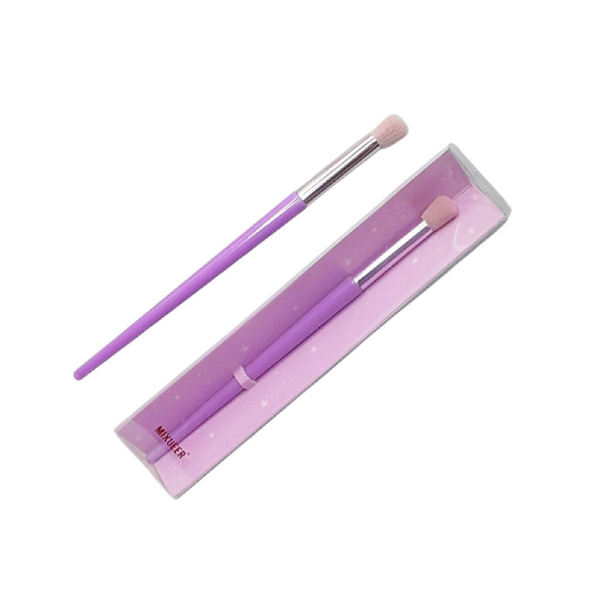 Brocha de maquillaje lila 17cm - Brocha De Maquillaje Lila 17cm 