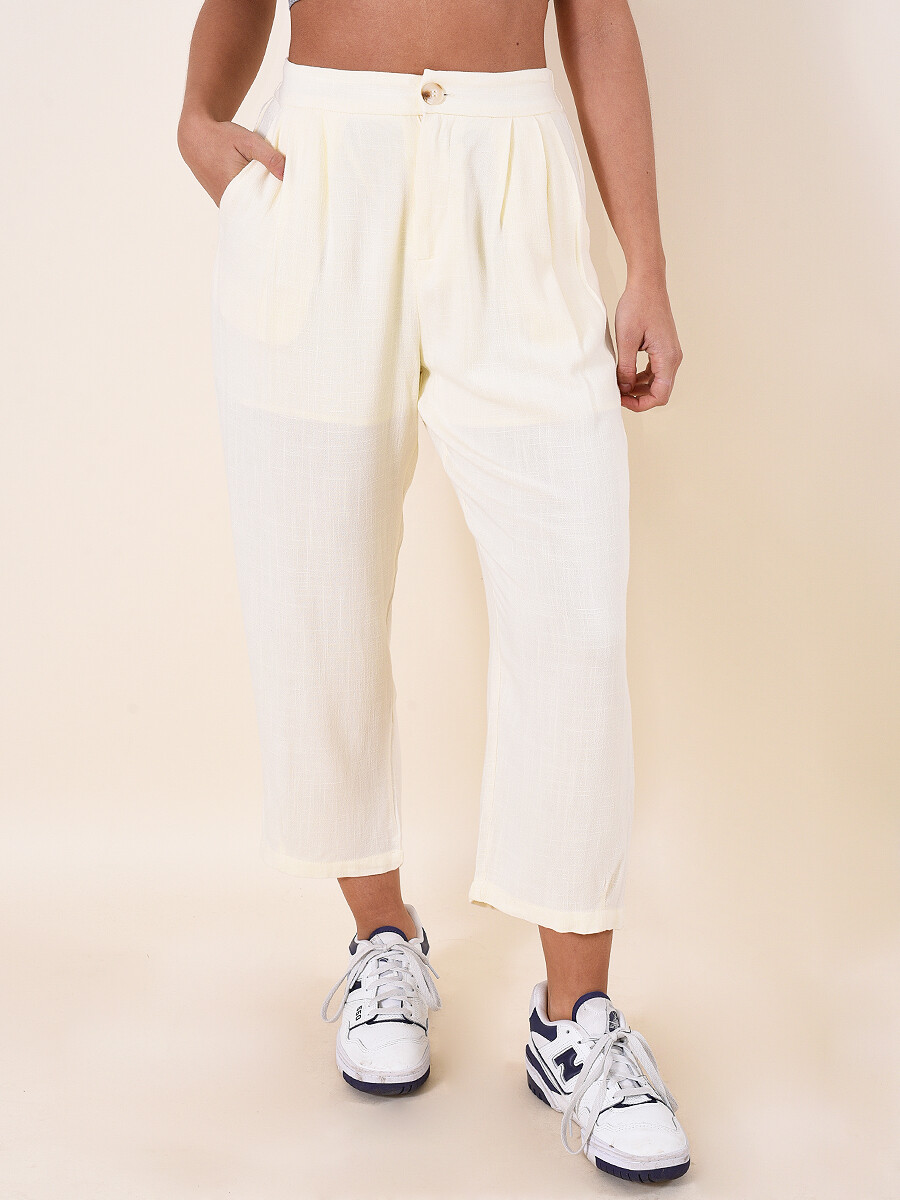 PANTALÓN ALEXIA - CREMA 