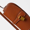 Mini Bag Celina en Efecto Cuero Liso Marron