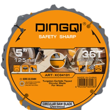 DINGQI HOJA SIERRA CIRCULAR 125 MM x 36 DIENTES Dingqi Hoja Sierra Circular 125 Mm X 36 Dientes