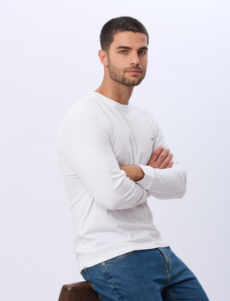 REMERA LISA DE ALGODÓN Blanco