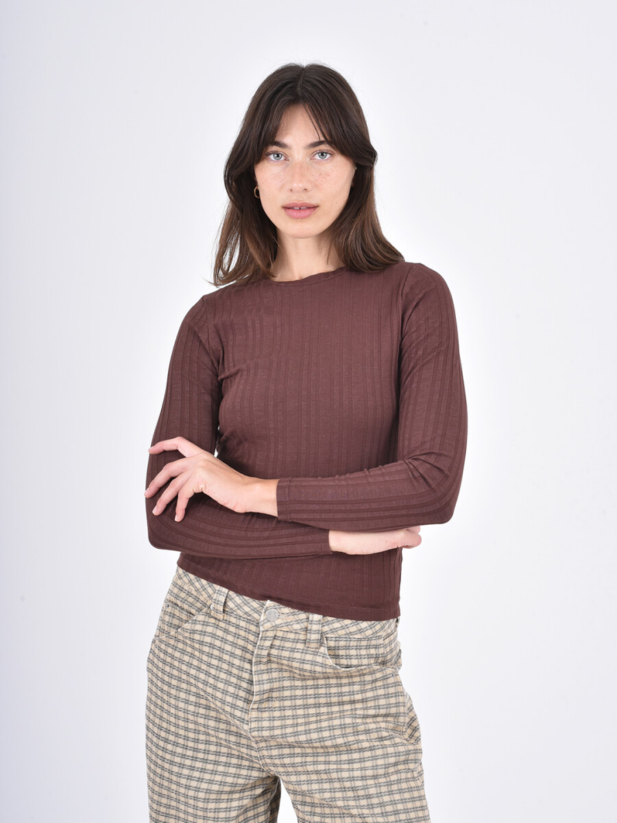 REMERA DALIA - CHOCOLATE 