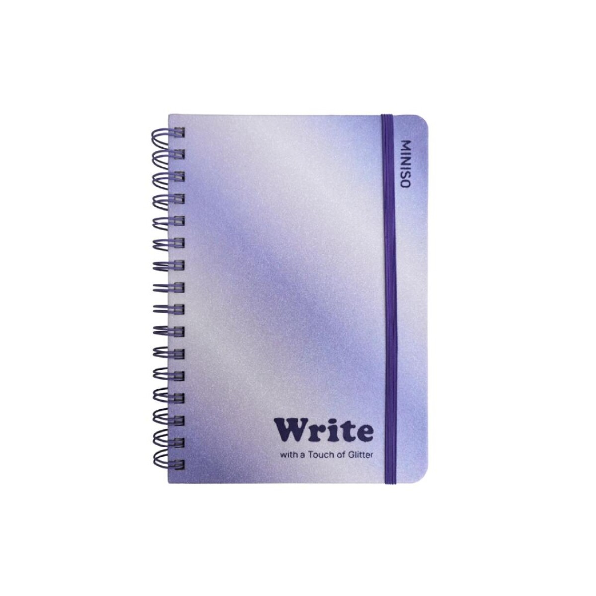 Cuaderno degradé glitter A5 - violeta 
