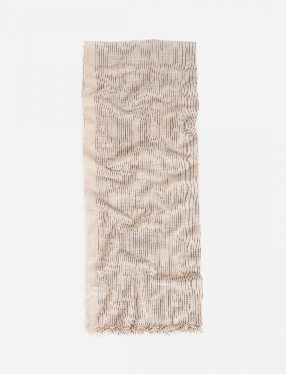 Pashmina con textura - beige 