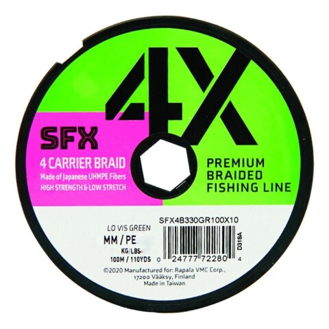 Multifilamento Sufix Sfx Medida 0.205 x 100mts