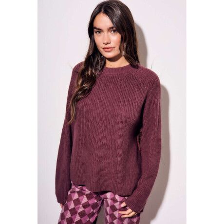 Sweater Borgoña
