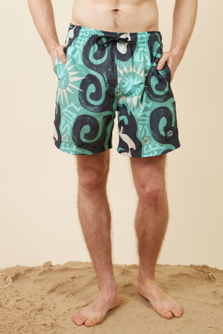 SHORT MELEYS RUSTY Verde Oscuro