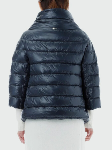 Herno-Campera de nylon rellena de plumas, Aminta Azul