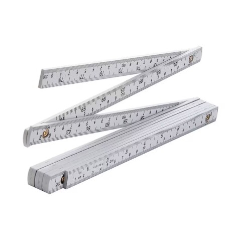 Metro plástico carpintero 2 mt cm/pol. Metro Plástico Carpintero 2 Mt Cm/pol.