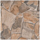 Ceramica Tipo Piedra Marrón Antideslizante 45X45Cm Piso