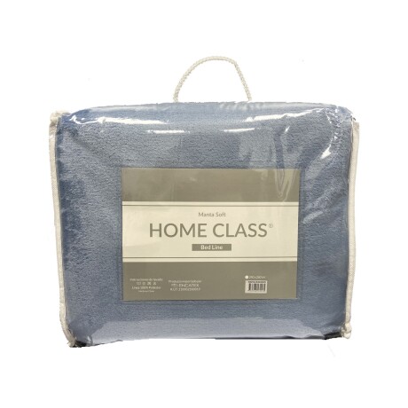 Frazada Soft Home Class Dohler tamaño King en poliéster Azul Piedra