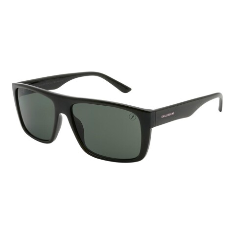 Lentes De Sol Policarbonato Chilli Beans Cuadrado Verde/Negro