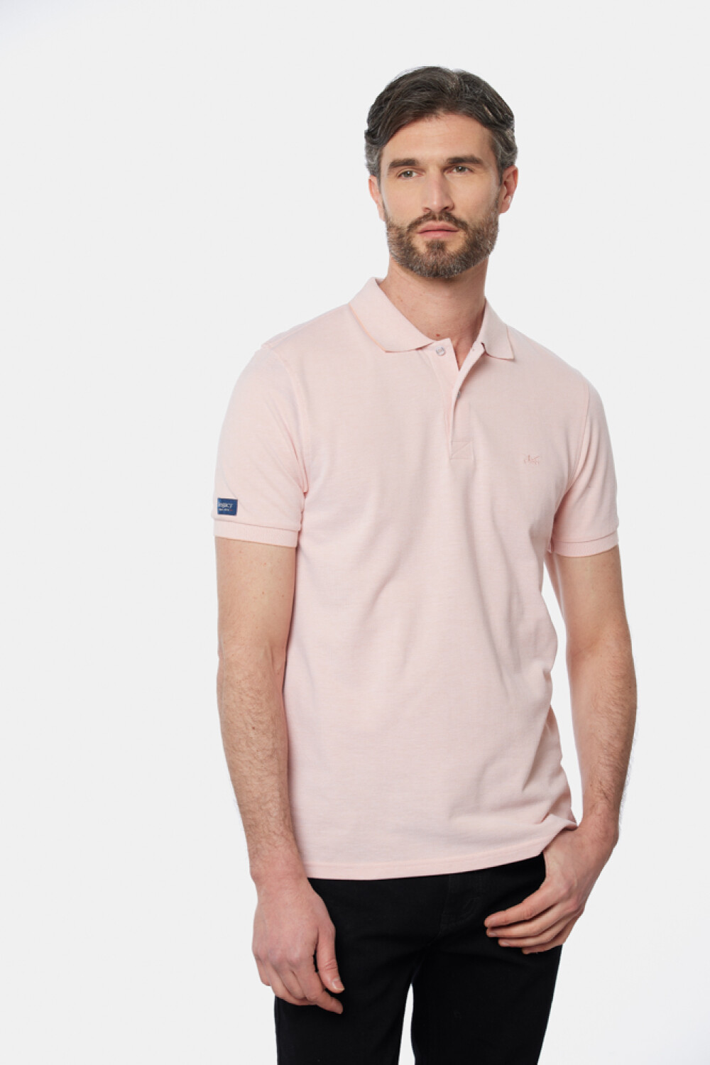 REMERA POLO LISA Rosado