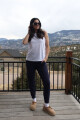 Leggings Jogger Cloud Jersey Mujer Deep Navy Heather