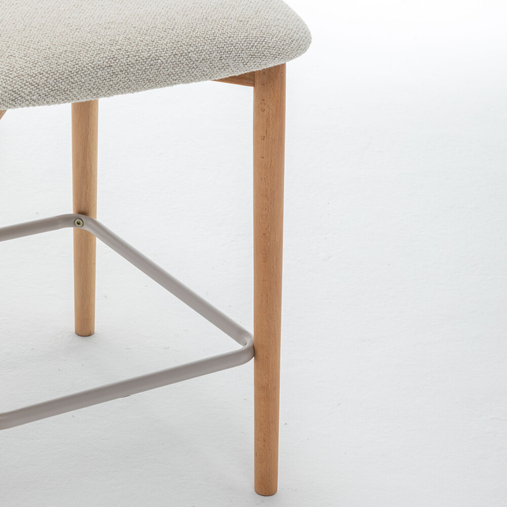 BUTACA BAR MADERA-Y-METAL NATURAL-BEIGE SARAH