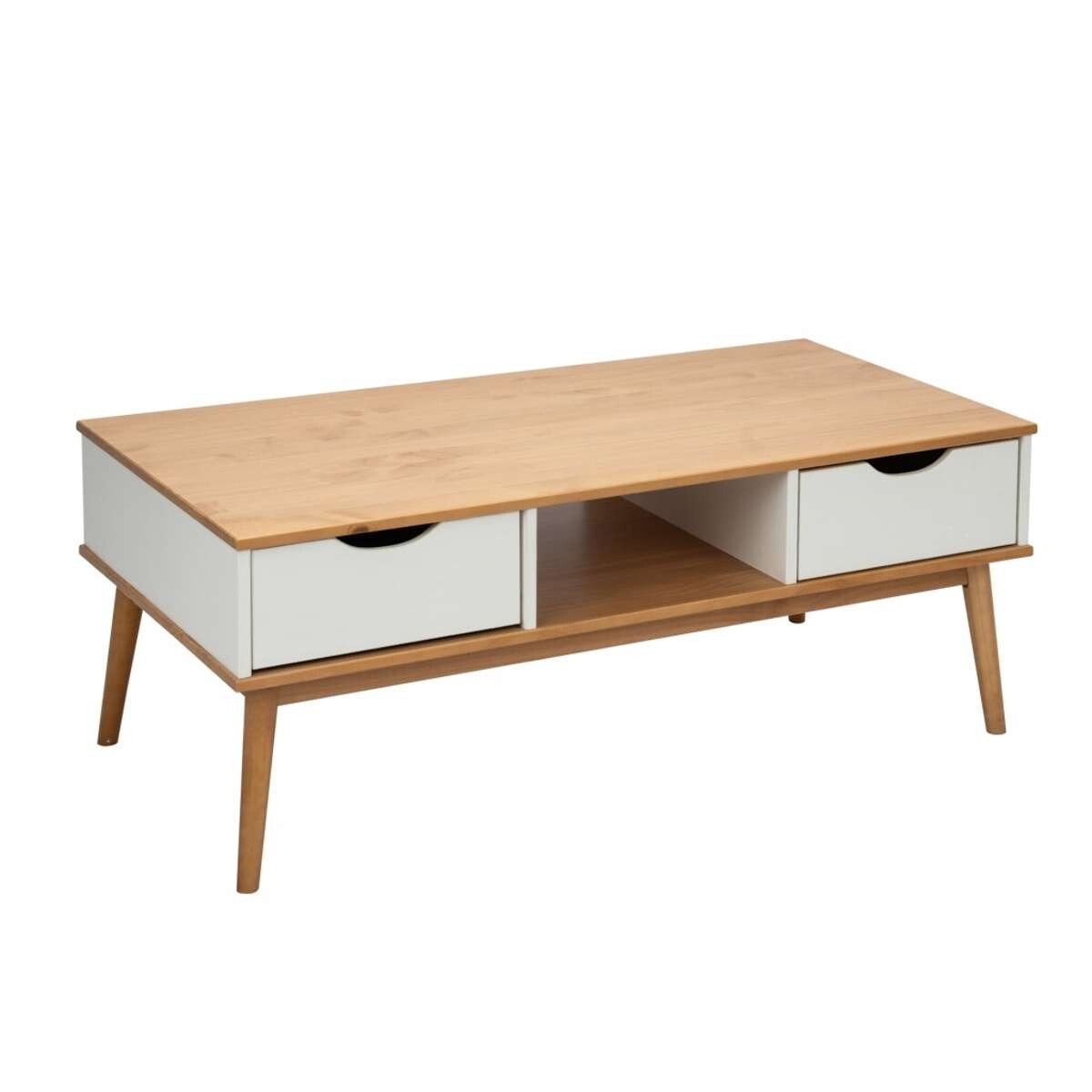 Mesa de Living Nordica - Roble/Blanco 