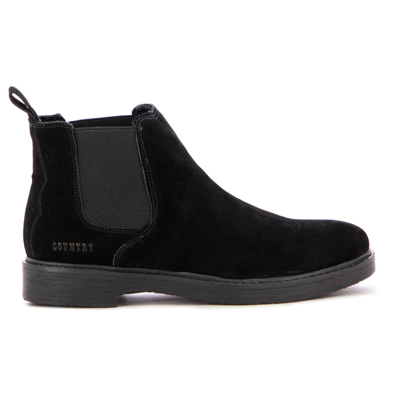 Country Calzado Bota Casual Hombre C/elastico - Negro Negro