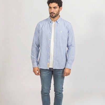 Camisa fantasia Cuadro celeste
