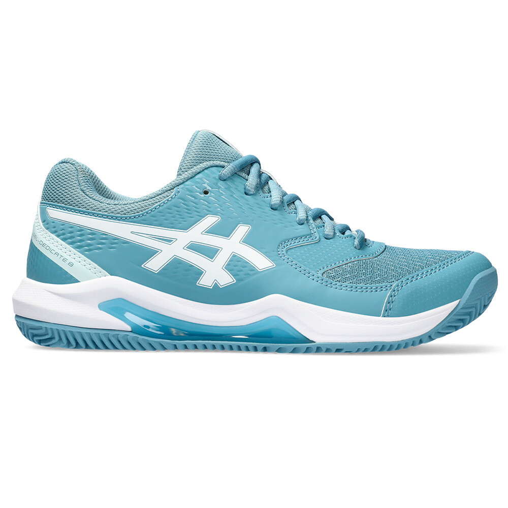 GEL-Dedicate 8 Clay - Mujer Gris Blue/white